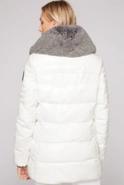 Damen CAMP DAVID & SOCCX Winterjacke mit hohem Kragen und Steppmuster