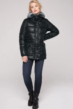 Damen CAMP DAVID & SOCCX Winterjacke mit hohem Kragen und Steppmuster